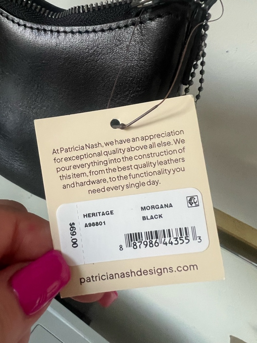 Patricia Nash morgana Black Leather Mini bag - Picture 4 of 12